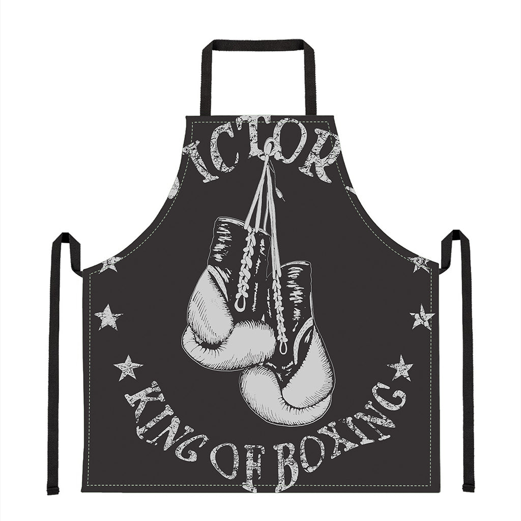 Victory King Of Boxing Print Apron