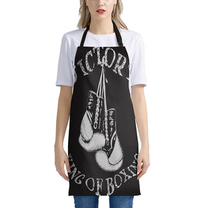 Victory King Of Boxing Print Apron