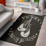 Victory King Of Boxing Print Area Rug