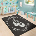 Victory King Of Boxing Print Area Rug