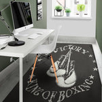 Victory King Of Boxing Print Area Rug