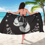 Victory King Of Boxing Print Beach Sarong Wrap