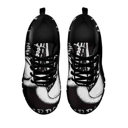 Victory King Of Boxing Print Black Sneakers