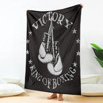 Victory King Of Boxing Print Blanket