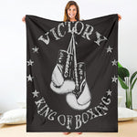 Victory King Of Boxing Print Blanket