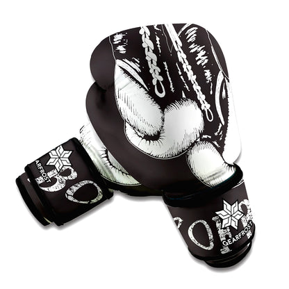 Victory King Of Boxing Print Boxing Gloves