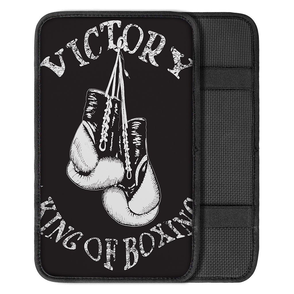 Victory King Of Boxing Print Car Center Console Cover