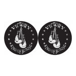 Victory King Of Boxing Print Car Coasters