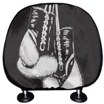 Victory King Of Boxing Print Car Headrest Covers