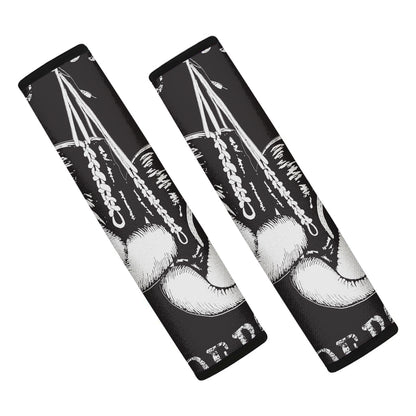 Victory King Of Boxing Print Car Seat Belt Covers