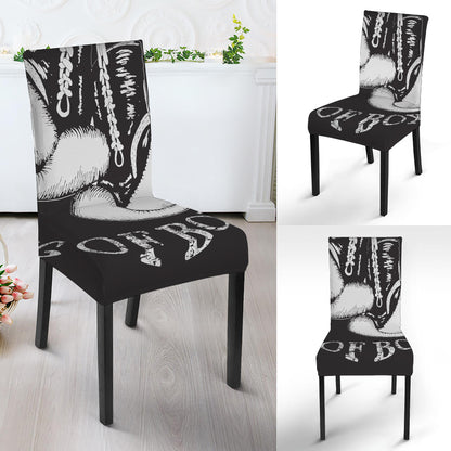 Victory King Of Boxing Print Dining Chair Slipcover
