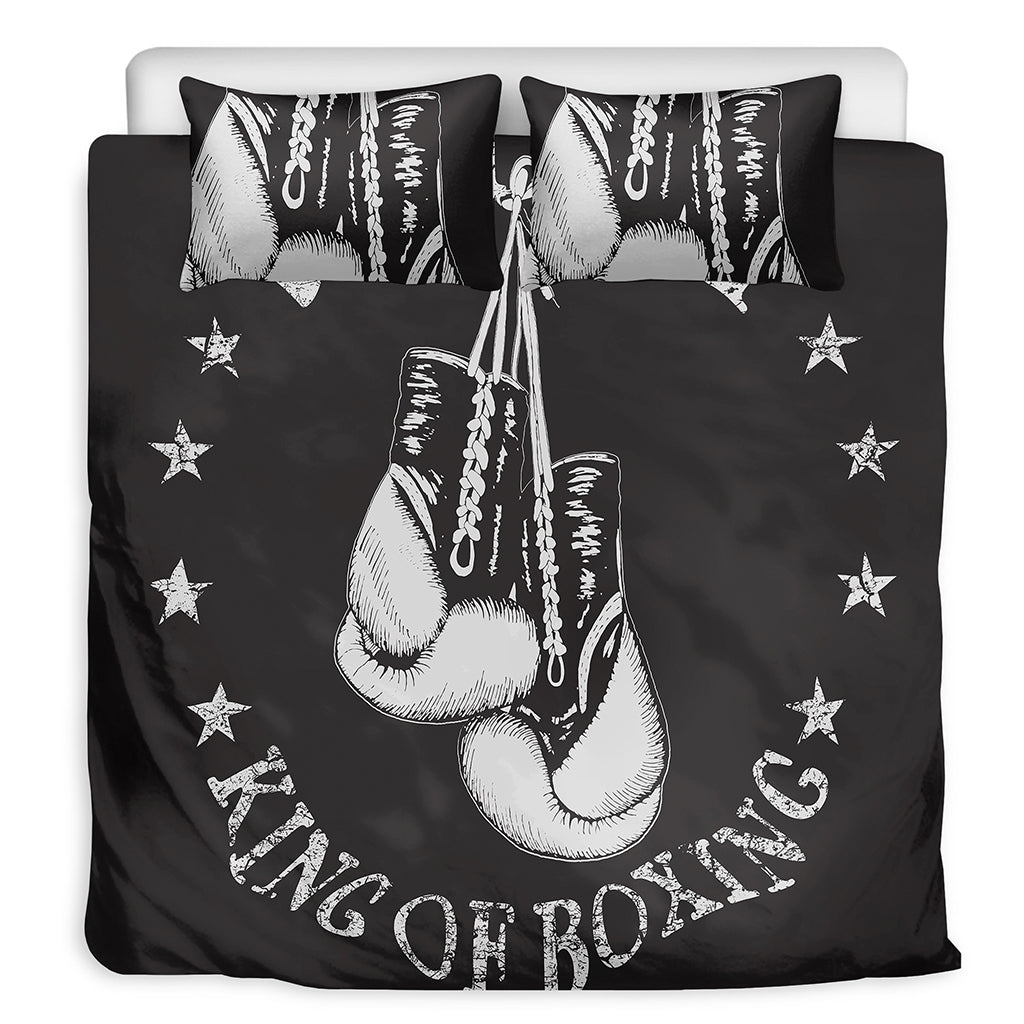 Victory King Of Boxing Print Duvet Cover Bedding Set