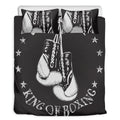 Victory King Of Boxing Print Duvet Cover Bedding Set