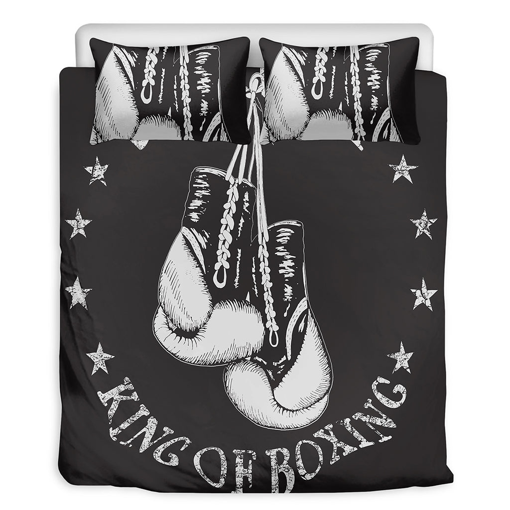 Victory King Of Boxing Print Duvet Cover Bedding Set