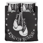 Victory King Of Boxing Print Duvet Cover Bedding Set