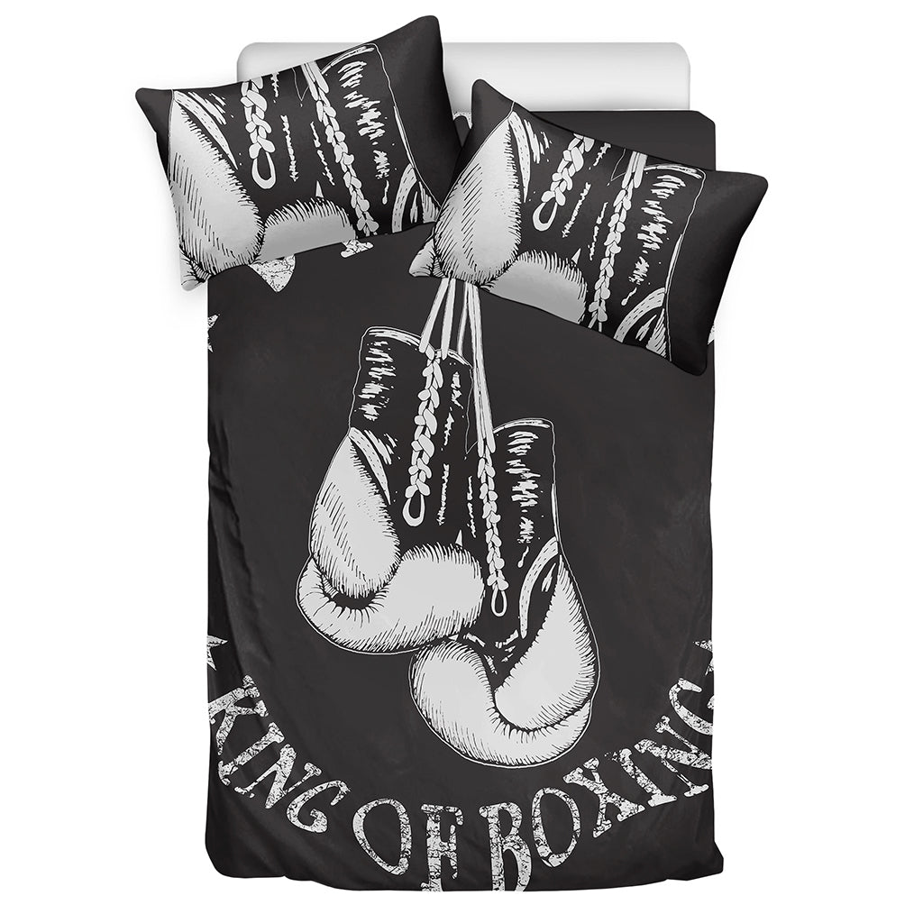 Victory King Of Boxing Print Duvet Cover Bedding Set