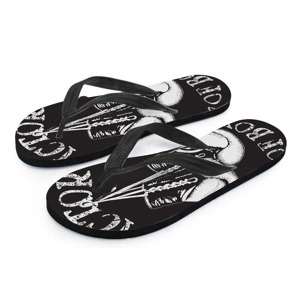 Victory King Of Boxing Print Flip Flops