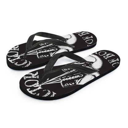 Victory King Of Boxing Print Flip Flops