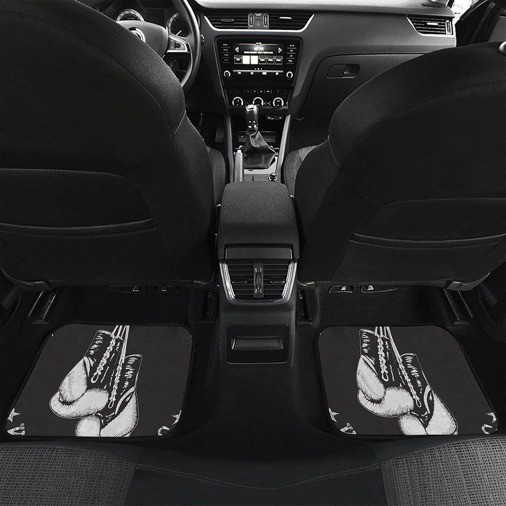 Victory King Of Boxing Print Front and Back Car Floor Mats