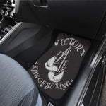 Victory King Of Boxing Print Front and Back Car Floor Mats