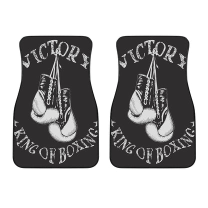 Victory King Of Boxing Print Front Car Floor Mats