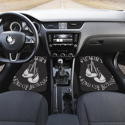 Victory King Of Boxing Print Front Car Floor Mats