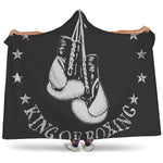 Victory King Of Boxing Print Hooded Blanket