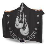 Victory King Of Boxing Print Hooded Blanket