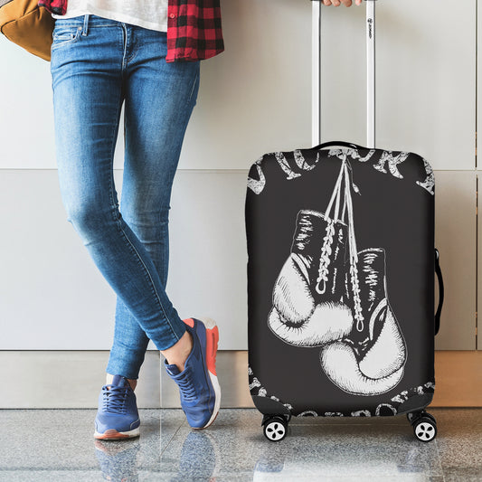 Victory King Of Boxing Print Luggage Cover