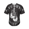 Victory King Of Boxing Print Men's Baseball Jersey