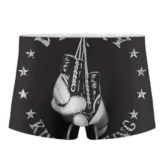 Victory King Of Boxing Print Men's Boxer Briefs