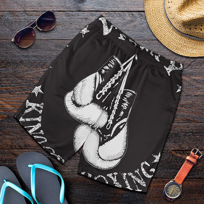 Victory King Of Boxing Print Men's Shorts