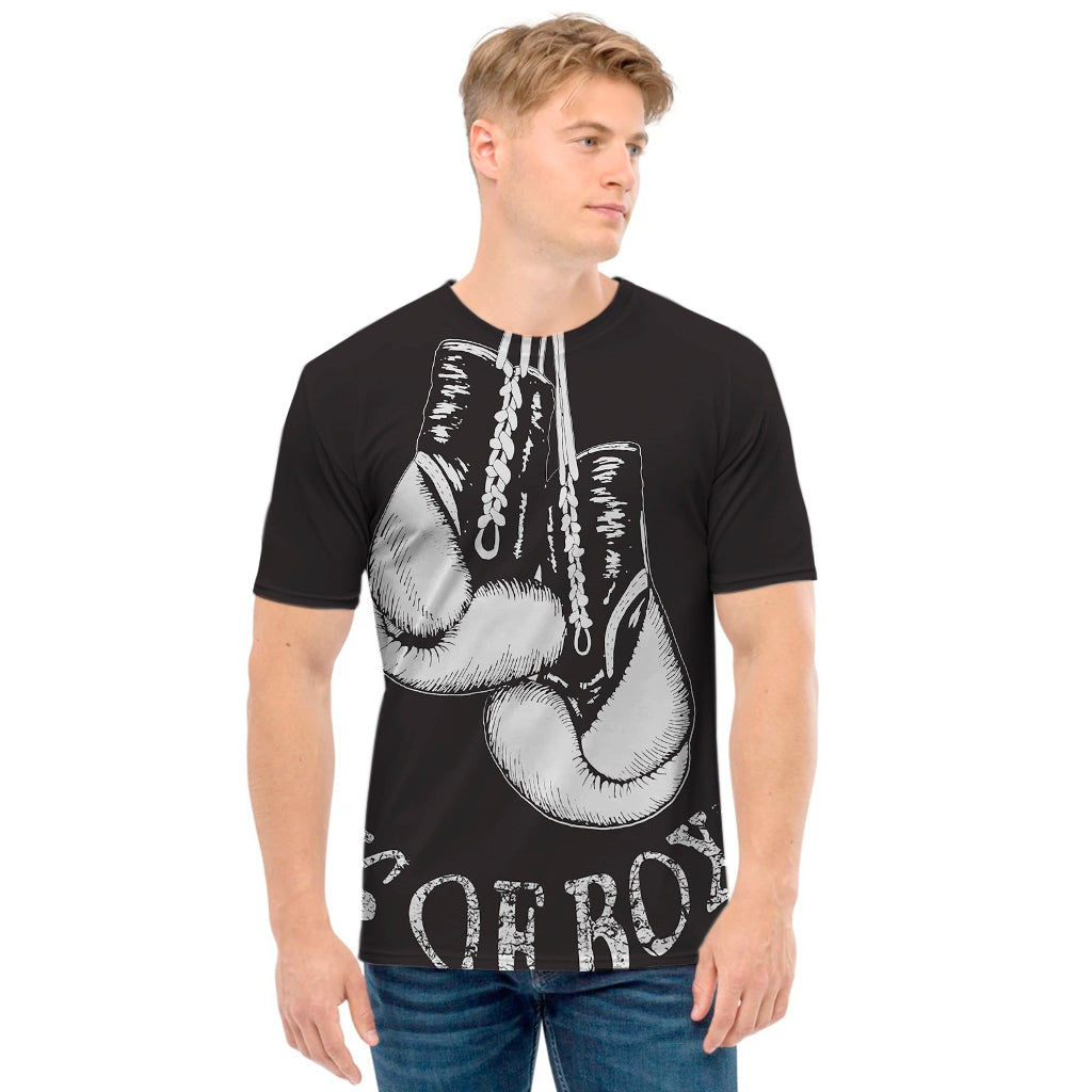 Victory King Of Boxing Print Men's T-Shirt