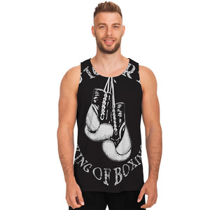 Victory King Of Boxing Print Men's Tank Top