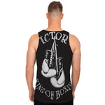 Victory King Of Boxing Print Men's Tank Top