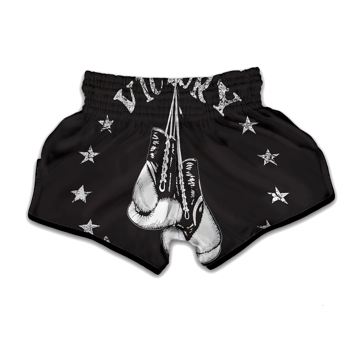 Victory King Of Boxing Print Muay Thai Boxing Shorts