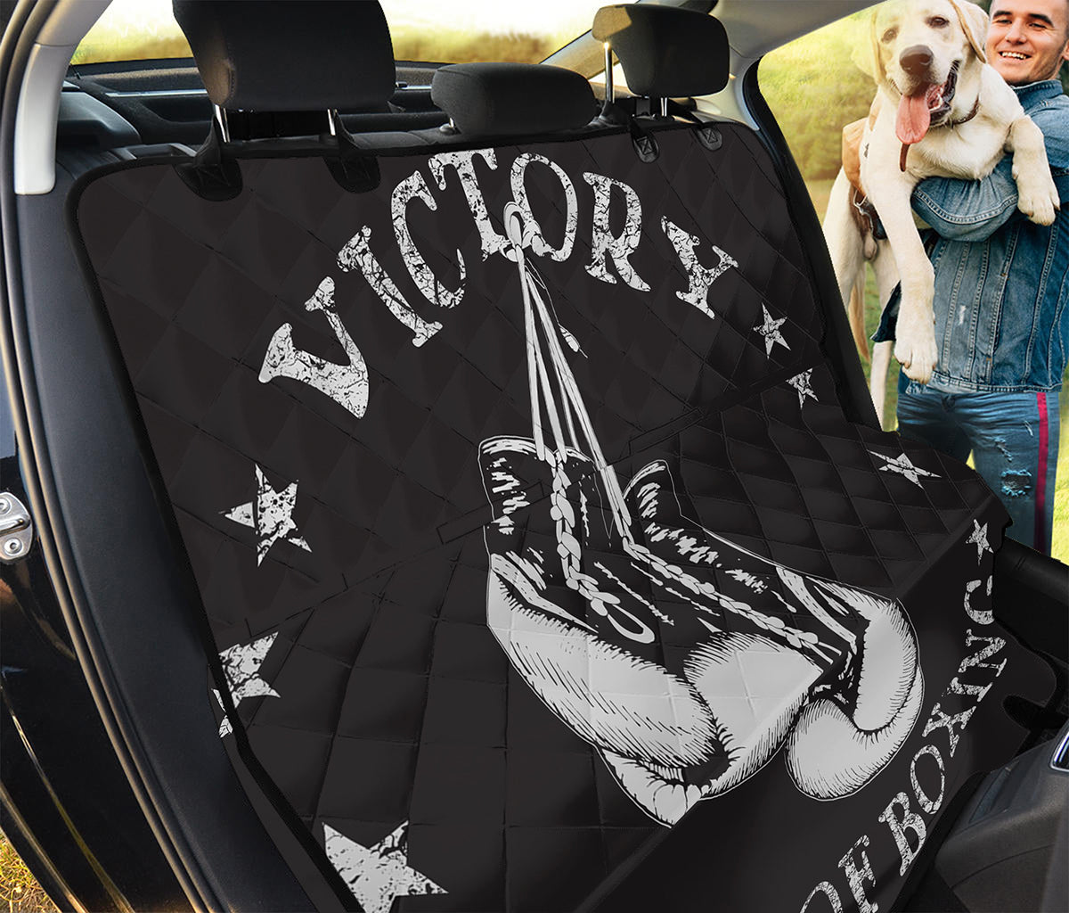 Victory King Of Boxing Print Pet Car Back Seat Cover