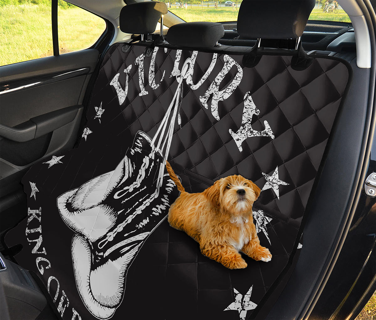 Victory King Of Boxing Print Pet Car Back Seat Cover