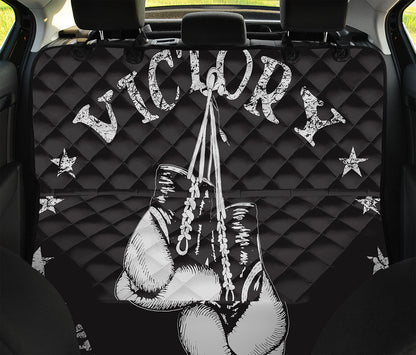 Victory King Of Boxing Print Pet Car Back Seat Cover