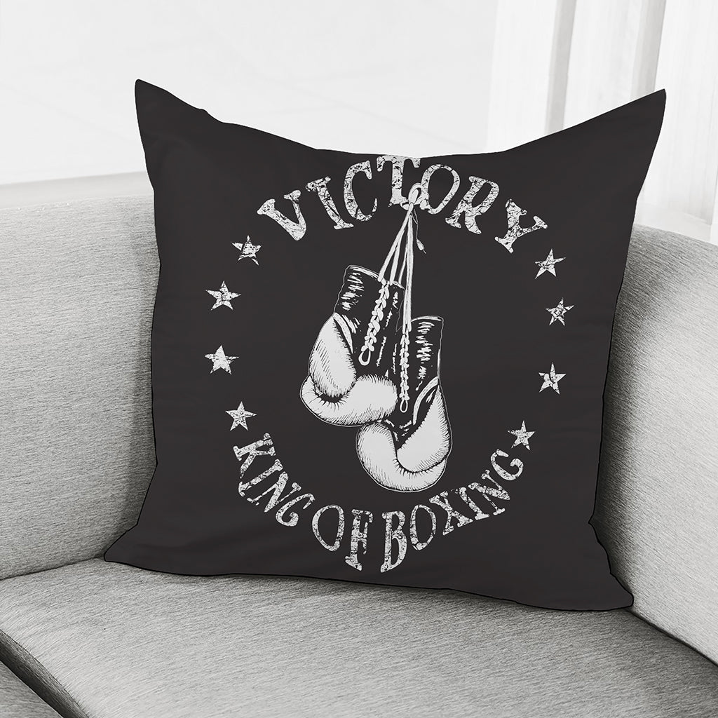 Victory King Of Boxing Print Pillow Cover