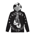 Victory King Of Boxing Print Pullover Hoodie