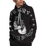 Victory King Of Boxing Print Pullover Hoodie