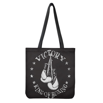 Victory King Of Boxing Print Tote Bag