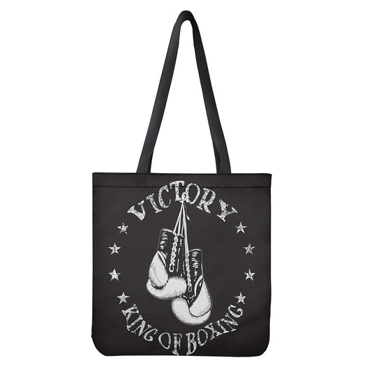 Victory King Of Boxing Print Tote Bag