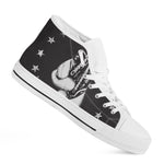 Victory King Of Boxing Print White High Top Shoes