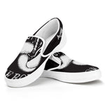 Victory King Of Boxing Print White Slip On Shoes