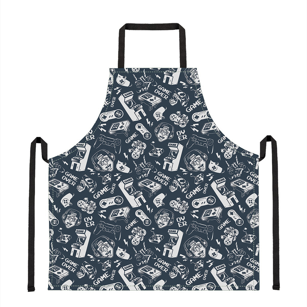 Video Game Devices Pattern Print Apron