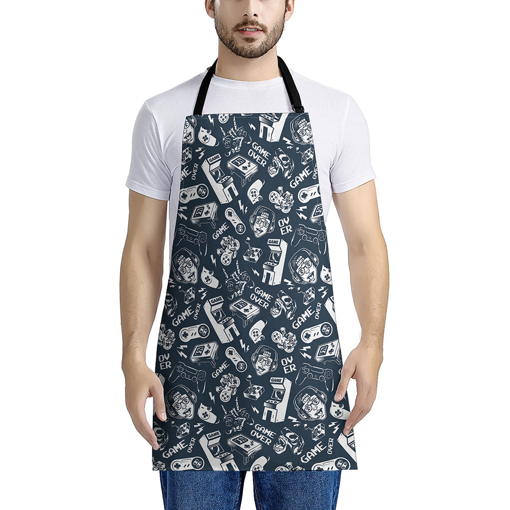 Video Game Devices Pattern Print Apron