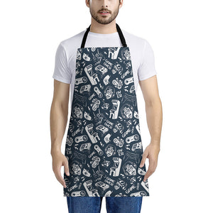 Video Game Devices Pattern Print Apron