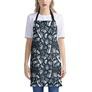 Video Game Devices Pattern Print Apron